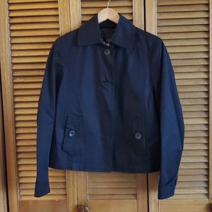 Maxmara Weekend, black cotton twill swing jacket